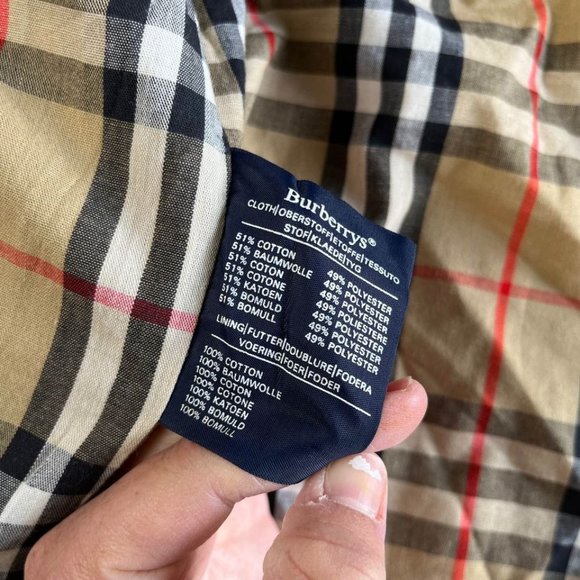 Burberry's Vintage Nova Check Short Coat Women's 10 - Picture 6 of 10